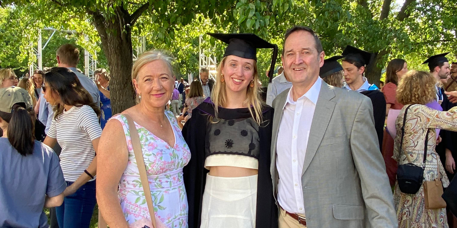 Emma Walling at her graduation ceremony