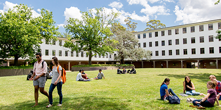 ANU Law lawns