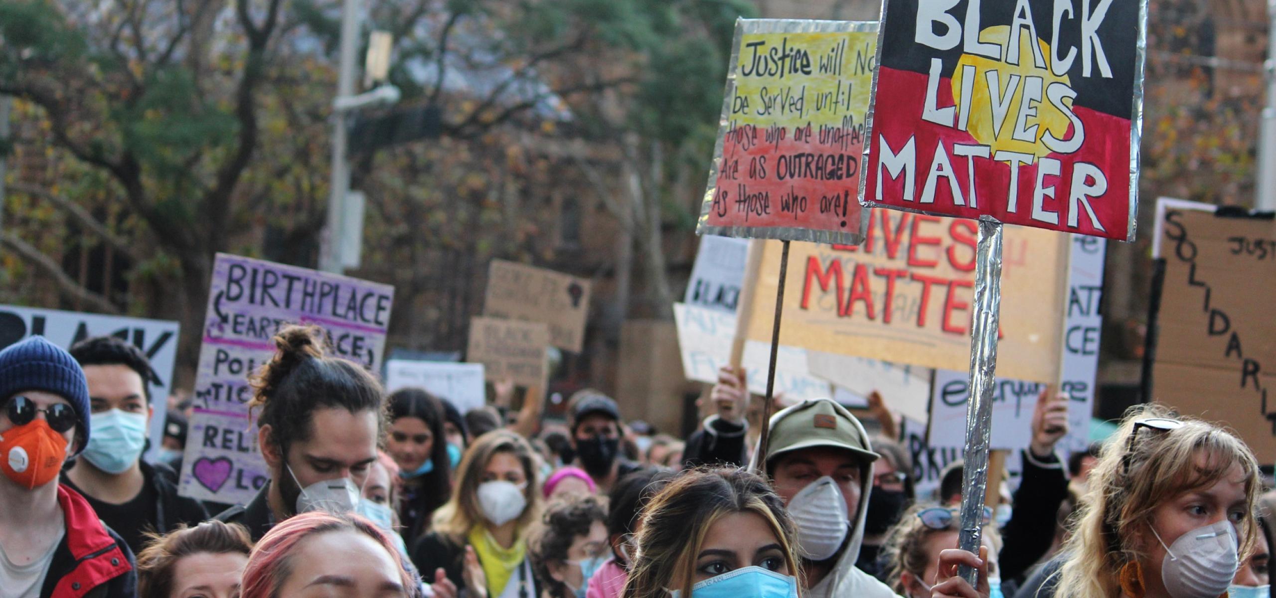 Black lives matter protest