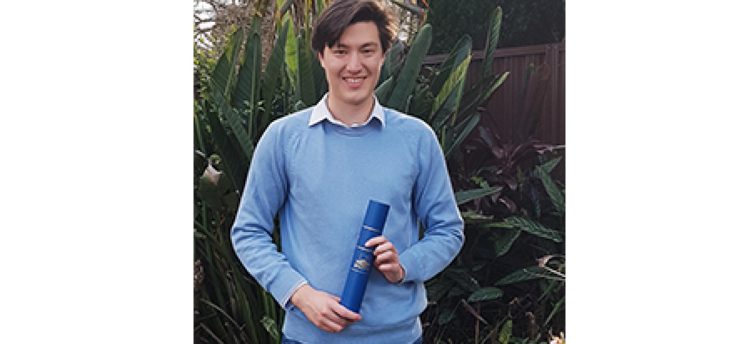 Daniel Schmoll, 2021 ANU University Medallist Daniel Schmoll, 2021 ANU University Medallist
